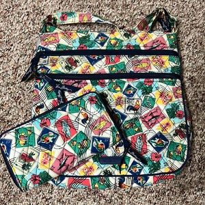 Vera Bradley Triple Zipper Hipster and Georgia Wallet.